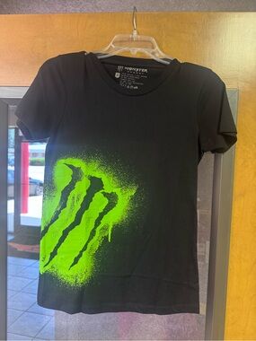 Monster Energy T-Shirt with Neon Green Logo